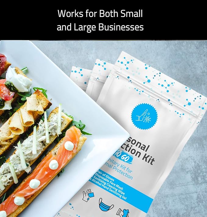 4 Item All-In-One Personal protection Kit - 10 PACK