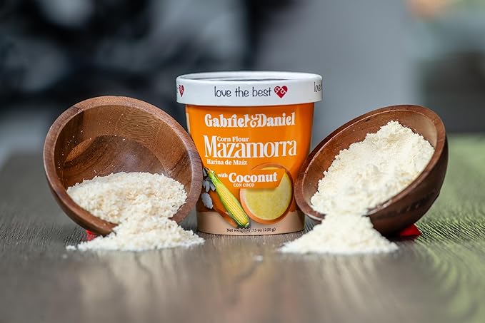 Gabriel & Daniel Gluten Free Instant Cream of Corn with Coconut – Non-GMO, Pure and Wholesome Hot Cereal – Creamy Texture with Mazamorra – Microwave Cup for a Nourishing and Easy Breakfast (Pack of 12)