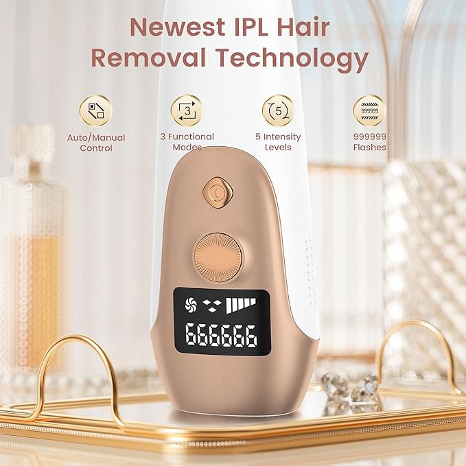IPL Hair Removal Device, Hair Removal for Women and Men at home for Armpits Legs Arms Bikini Line，model S3