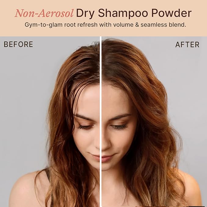 Beauty by Earth Non-Aerosol Dry Shampoo Powder - Volumizing Non Toxic with Biotion, Oil-Absorbing Natural Ingredients, Made in USA