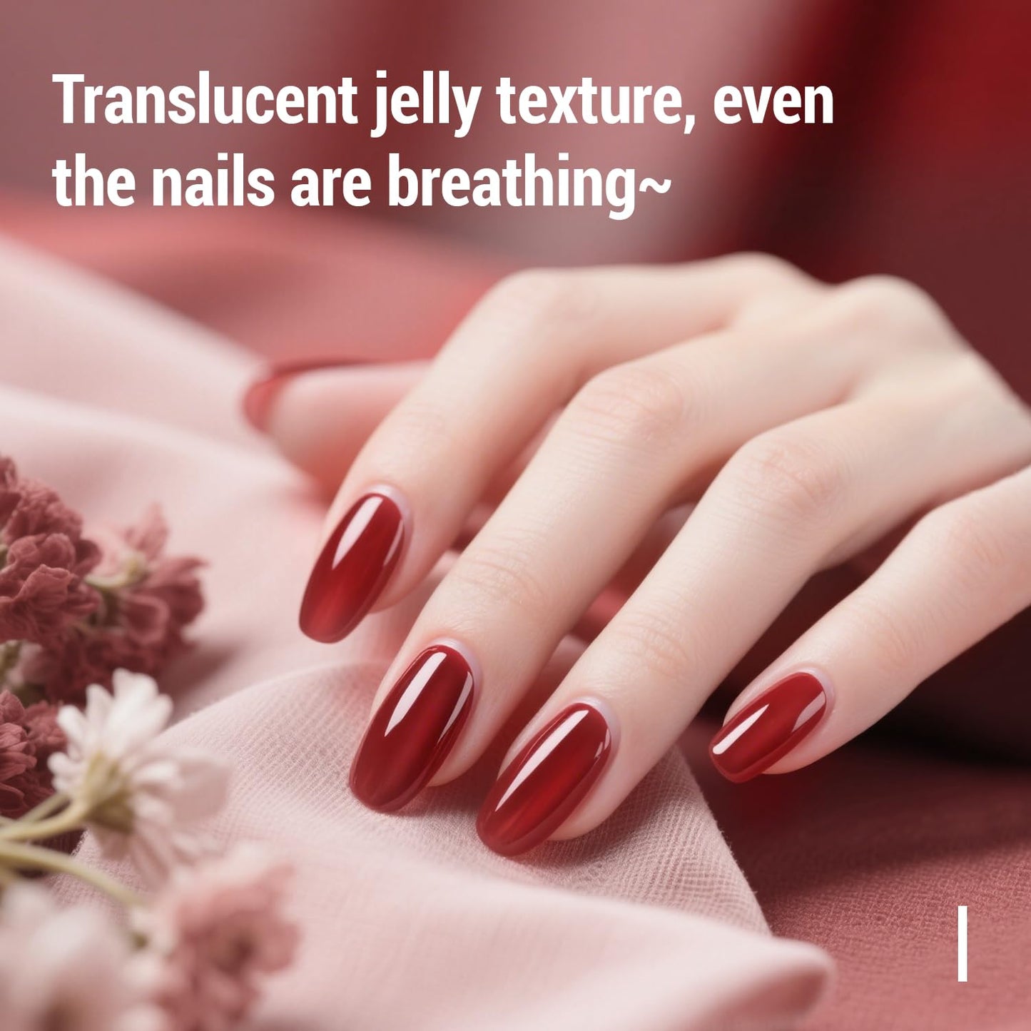 JODSONE 12PCS Gel Nail Polish Set 10 Translucent Jelly Colors Natural, Elegant & Long Lasting For Home & Salon Use