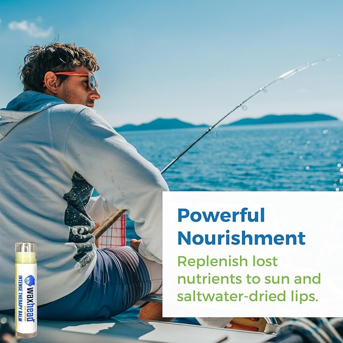 Waxhead Organic Lip Balm Vanilla - Sunburn Relief, Lip Moisturizer for Very Dry Lips, Lip Therapy, Lip Repair for Dry Cracked Lips, Healing Lip Balm for Severely Chapped Lips (4 pack)