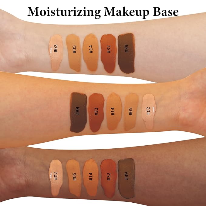 Liquid Foundation Makeup, Improves Uneven Skin Tone, Lightweight and Flawless Coverage for Hours 14# CREAM