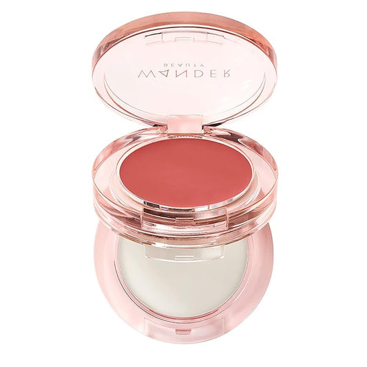 Wander Beauty Double Date Lip & Cheek - Honeymoon/Swipe - 4-in-1 Cream Blush & Lip Tint - Blush, Lip Moisturizer, Lip Balm, & Eye Gloss - Multitasking Eye, Cheek, & Lip Makeup With Green Tea - 0.07 oz