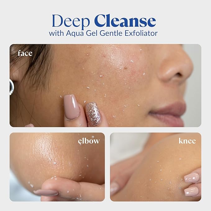 Cure by Toyo | The Beauty 3-Step Skincare Kit | Gentle Exfoliating Gel, Himalayan Salts & Moisturizing Cream | All Skin Types | Anti-Aging