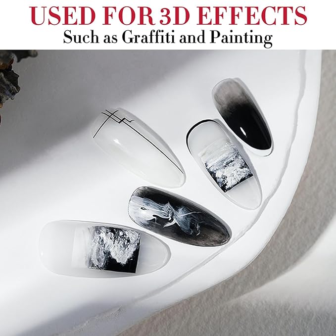 Double Rhythm 3D Nail Gel Solid Sculpting Gel for Nail Art Non-Sticky Hard Gel for Building Carving Molding Nail Extension Soak Off UV/LED Salon Home DIY 0.5 Oz (Gypsum White)