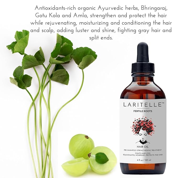 Organic Hair Loss Treatment for Men and Women | Fortifying, Strengthening and Follicle Rejuvenating | Stops Hair Shedding, Promotes New Hair Growth | GMO-free. Vegan | 4 oz