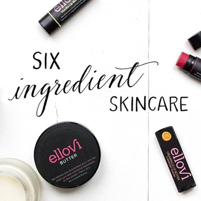 Natural Lip Butter Lip Balm - Creamsicle - Pure Enough to Eat - Made With Just 6 Vegan Ingredients - 100% Natural & Organic Moisturizing Lip Care for All Day Hydration (Single)