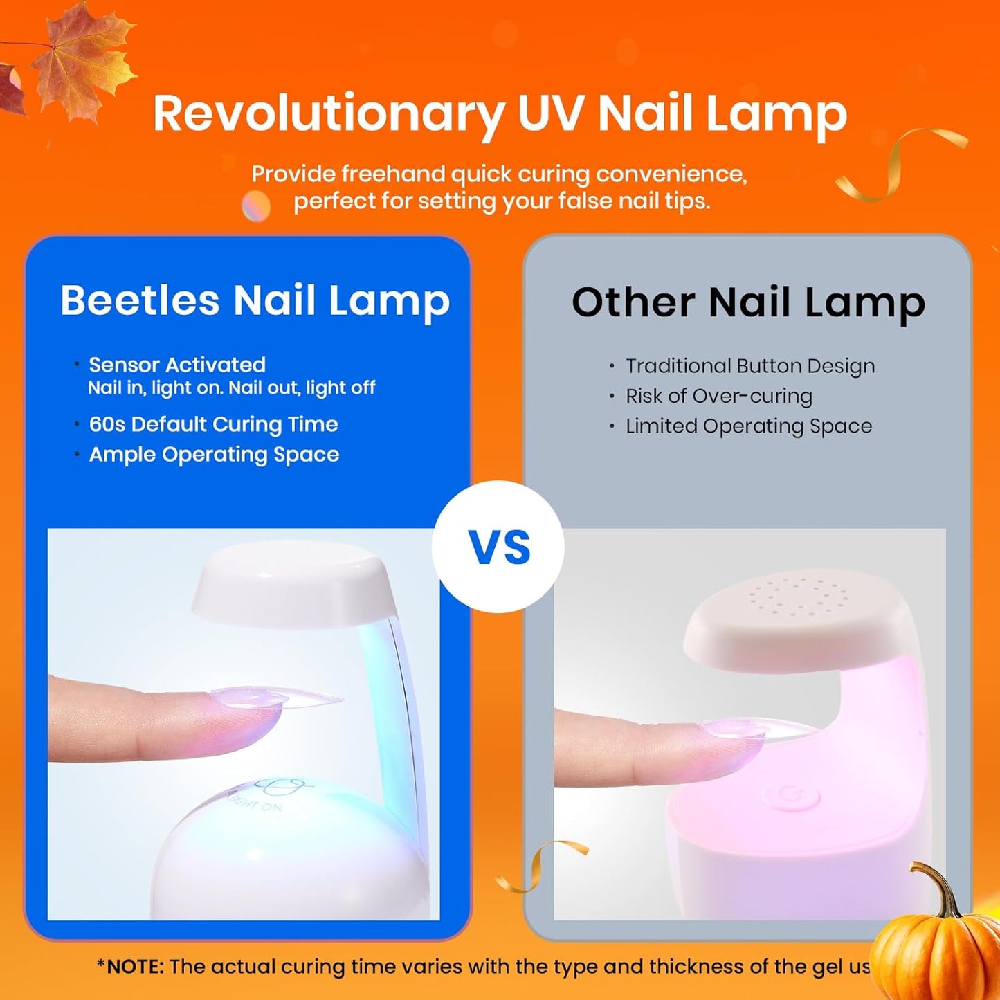 Beetles Gel Nail Kit Short Almond with Nail Dehydrator and Primer, 576Pcs Half Matte Etch-X Gel Nail Tips Solid Nail Glue Mini Nail Lamp Acrylic Nail Tips Easy DIY Nail Extension Set Gift for Women