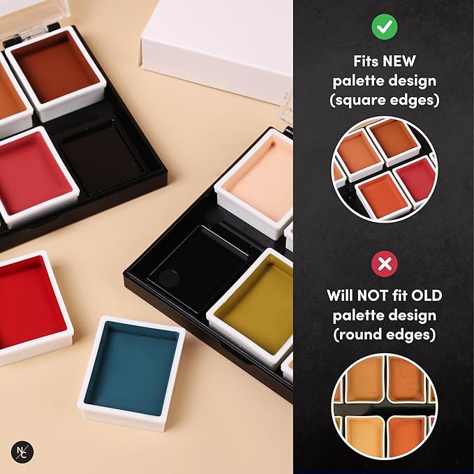 Alcohol Palette Refill Pans - FX Colors - Zombie Grey