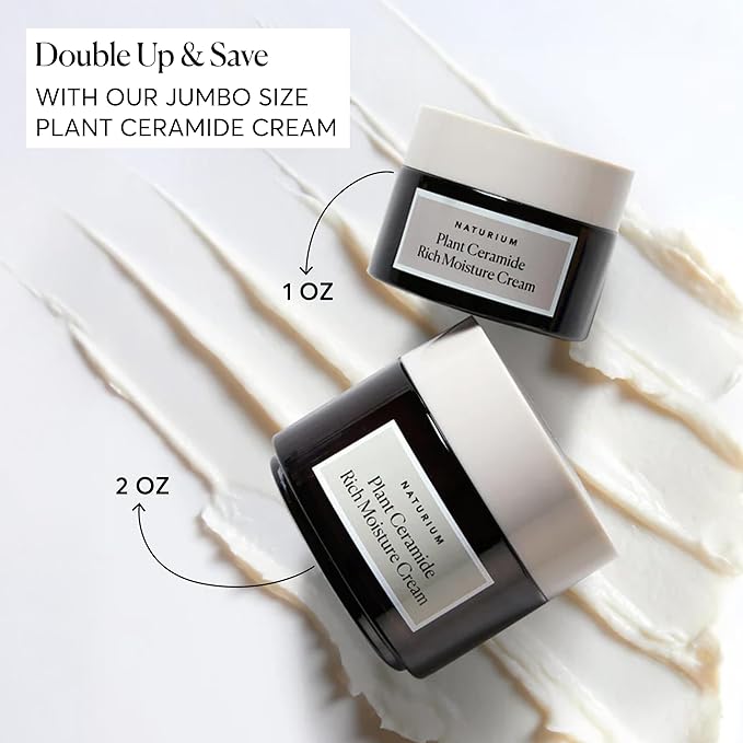 Naturium Plant Ceramide Rich Moisture Cream, Hydrating & Anti-Aging Skincare, 1.7 oz
