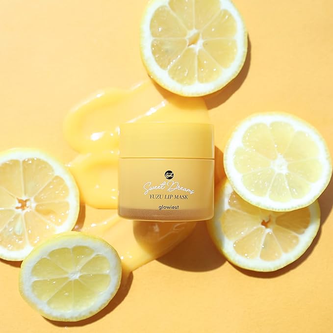 Sweet Dreams Lip Mask: Nourishing, Plumping and Hydrating Lip Balm | Ecofriendly Lip Sleeping Mask | Hyaluronic Acids + Vitamin C + Shea Butter + Antioxidants | Yuzu - 0.7 oz.