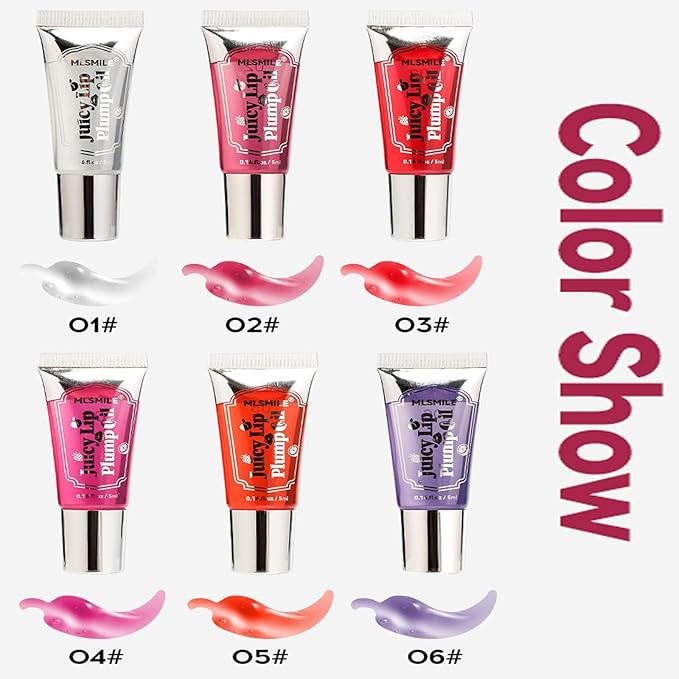 Lip Plumping Booster, Spicy Roll On Lip Plumper Gloss Lip Plumping Oil, Ultra-Hydrating & Nourishing, Lip Enhancer Lipstick, Glossy Finish Fuller Natural Lip Gloss for Women Girls (#02)