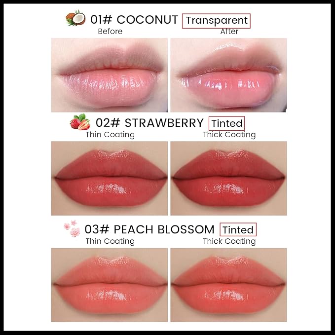 Tinted Lip Balm, Tinted Chapstick 2 in 1 Moisturizing Lip Balm and Buildable Lipstick, Instant Hydration Chapped Lips and Pale Lips, Keep Lips Hydrated Lip Moisturizer, 0.16Oz, Pack of 6