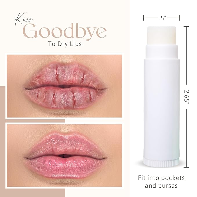 Lip Balm Bulk Unlabeled - Made in USA Bulk Chapstick - Natural Ingredients Vitamin E Shea Butter - Custom Chapstick Bulk For Party & Wedding Favors (200 Count, Cherry)