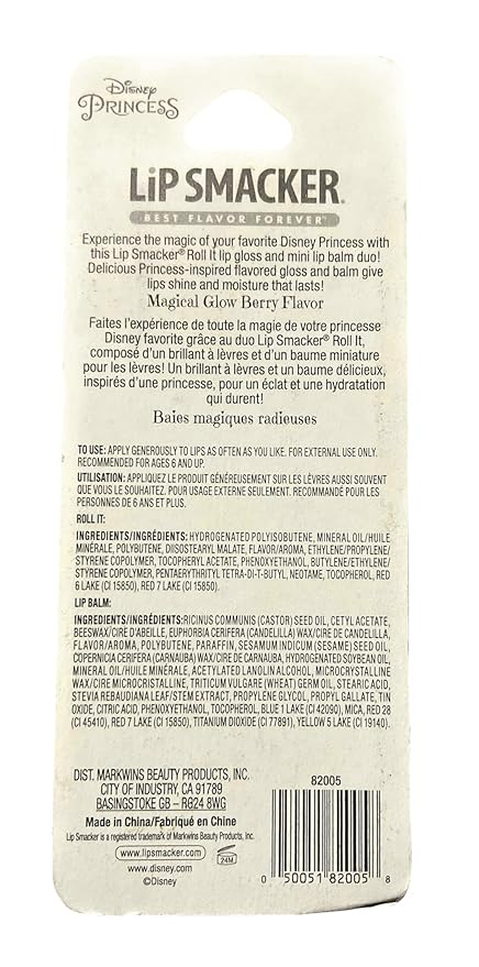Lip Smacker Disney Tangled Princess Rapunzel Roll On Lip Balm