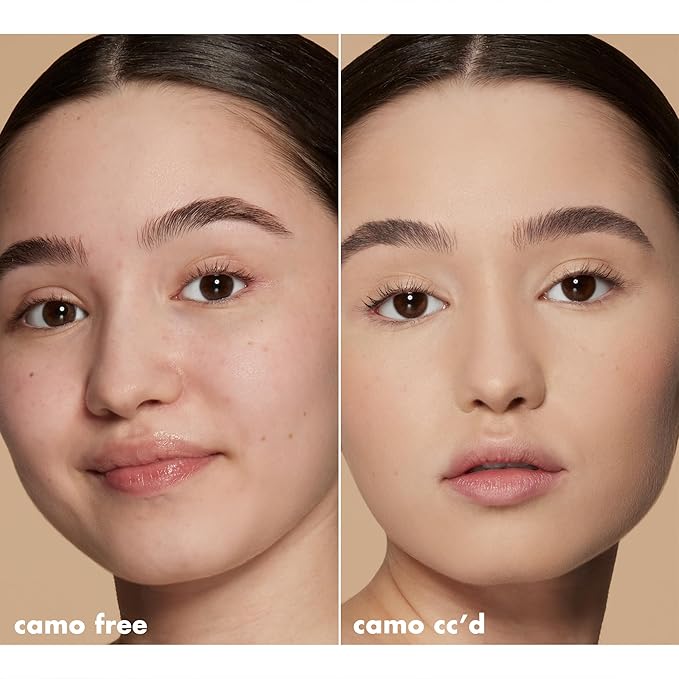 e.l.f. Camo CC Cream, SPF 30 Color-Correcting Medium-To-Full Coverage Face Foundation, Delivers An Airbrushed Finish, Vegan & Cruelty-Free, Light 250 W