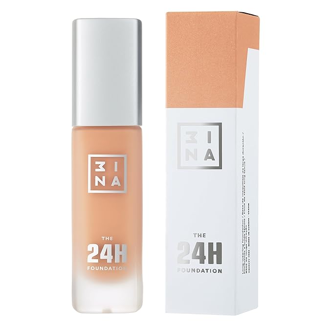 3INA The 24H Foundation 609-24H Light Pink Cream, 1.01 Oz - Medium To High Buildable Coverage, Smooth Matte Finish, Cruelty Free, Vegan, Waterproof