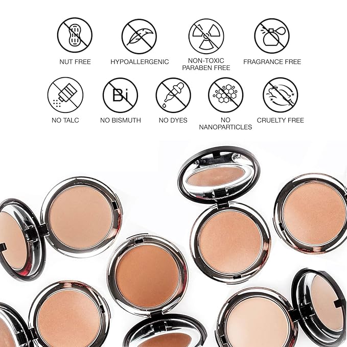 bellapierre Compact Mineral Foundation SPF 15 | Vegan & Cruelty Free Natural Makeup | Full Coverage Matte Foundation | Hypoallergenic | Oil & Talc Free - 0.35 Oz - Chocolate Truffle