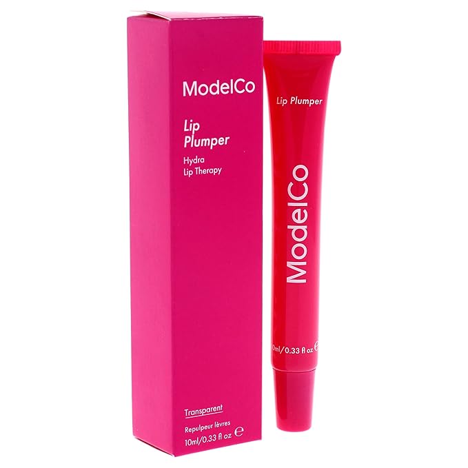 Modelco Lip Plumper - Enhancing Formula For Full Lips - Moisturizing Treatment For Plumping And Shine - Extreme Hydrating Therapy For Dry, Chapped Skin - Nourishing Gloss Creates Filler Look - 0.34 Oz