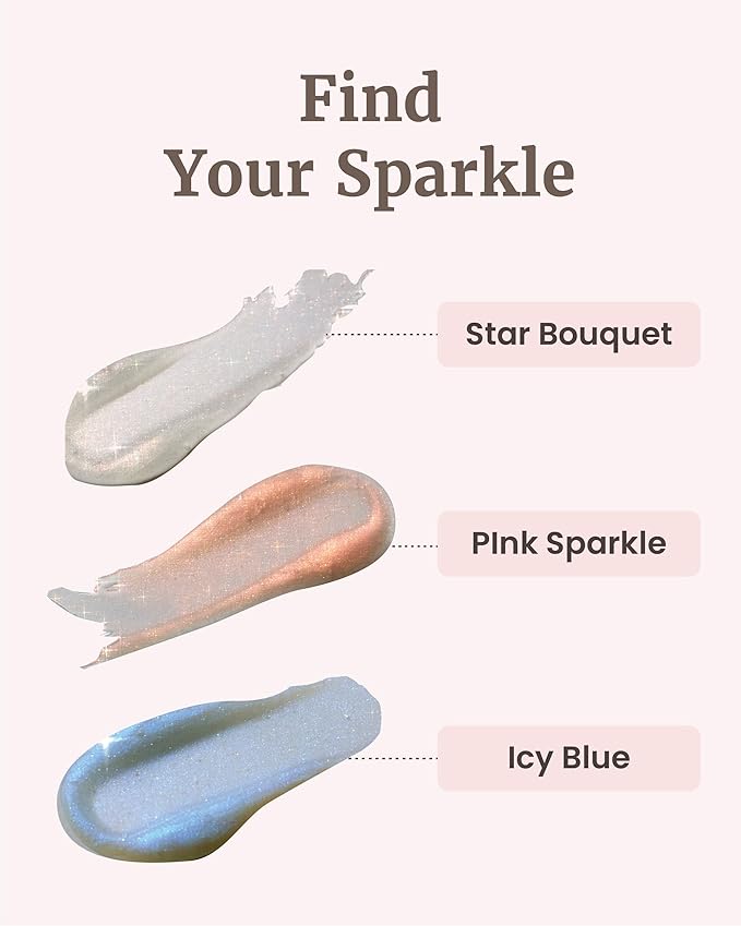 Glint Lipcerin (Star Bouquet, 0.5fl oz) - Long Lasting Hydrating lip gloss with Shea Butter for a Natural Looking, Korean Skin care. Ideal for Chapped, Dry, Cracked, or Damaged Lips.