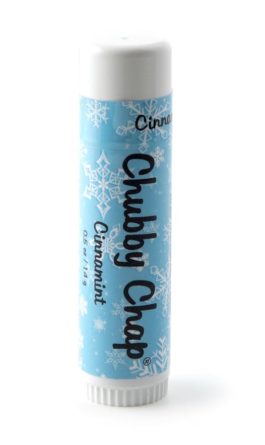 Chubby Chapstick - Large Jumbo Chapstick Natural Chapstick - .5 Ounce Lip Balm (Cinnamint)