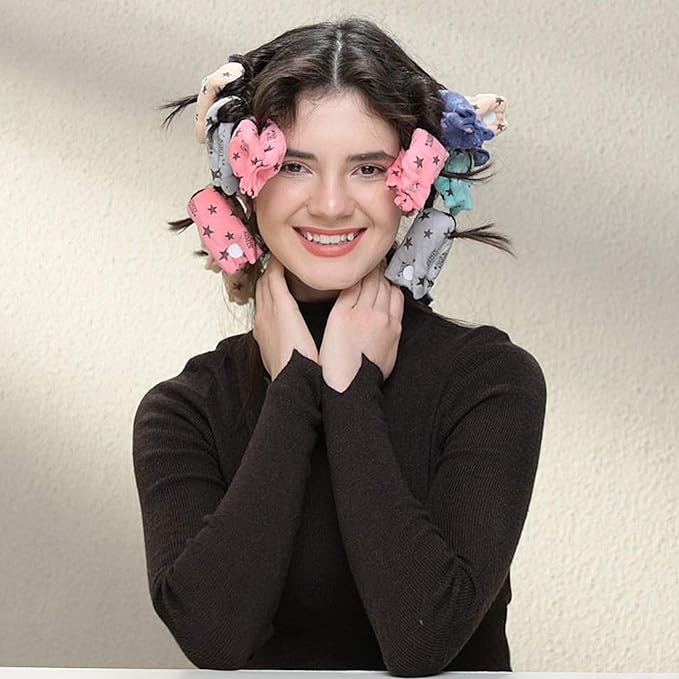 Aimin Hair Heatless Hair Curlers No Heat, Heatless Curls Overnight Blowout Rods, No Heat Hair Curlers To Sleep In, Soft Flexi Rods For Long Hair, Thick Curling Rod Styling Tools (20pcs) …