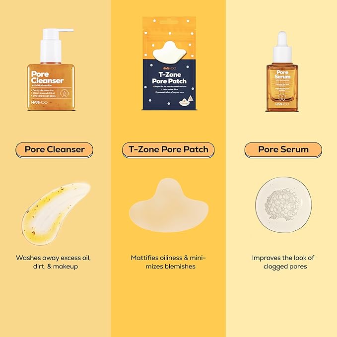 Hanhoo Pore Cleanser with Niacinamide, 6.76 Fl. Oz., 2-in-1 Facial Cleanser and Mask, with Niacinamide and Salicylic Acid, Clears Clogged Pores, Makeup-Remover, Exfoliating Face Wash, Korean Skincare