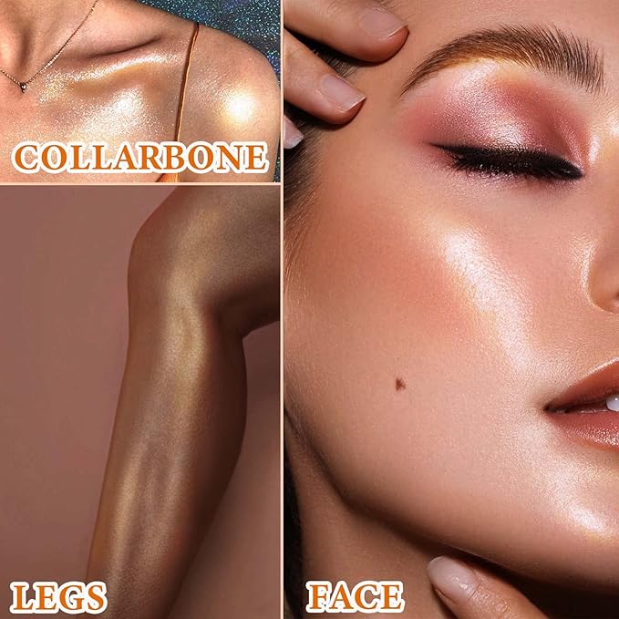 Body Luminizer Liquid Illuminator, Bronze Gold, Skin Foundation Concealer, All Skin Types