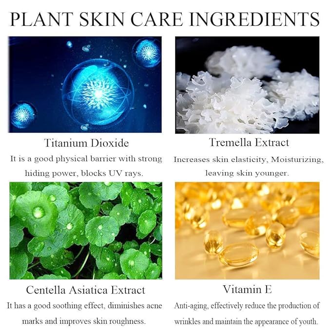 Air Cushion CC Cream Mushroom Head Foundation, Moisturizing BB Cream Makeup Long Lasting Matte Concealer (2 PCS Natural)