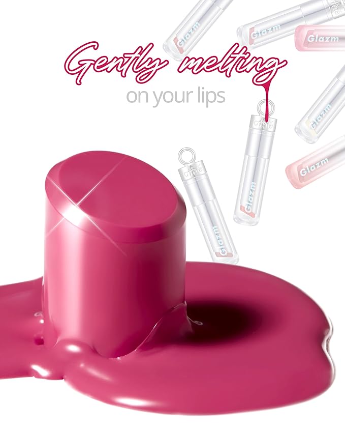 ATHE Glazm Lipbalm Stick - Vegan Glow Korean Lip Balm - Plumping, Volumizing & Highly Pigmented Lipstick - Soft Melting, Buildable Formula - Plant-Derived, Cruelty-Free, 0.12oz. (02 Iconic)