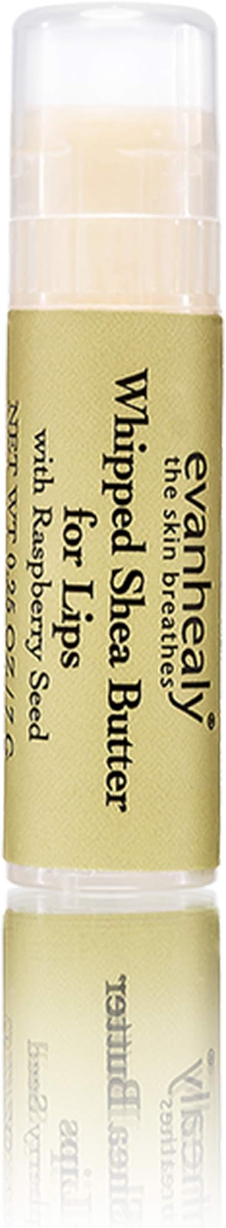 evanhealy Whipped Shea Butter for Lips | Organic Red Raspberry Seed Oil, Beeswax, & Argan Oil | Moisturizing Lip Balm (3 Pack)