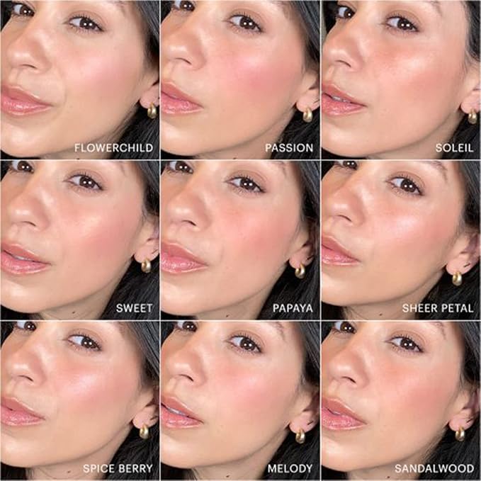 Glo Skin Beauty Blush (Flowerchild) - Pressed Powder Blush for Cheeks, High Pigment Mineral Face Makeup Creates a Natural, Healthy Glow