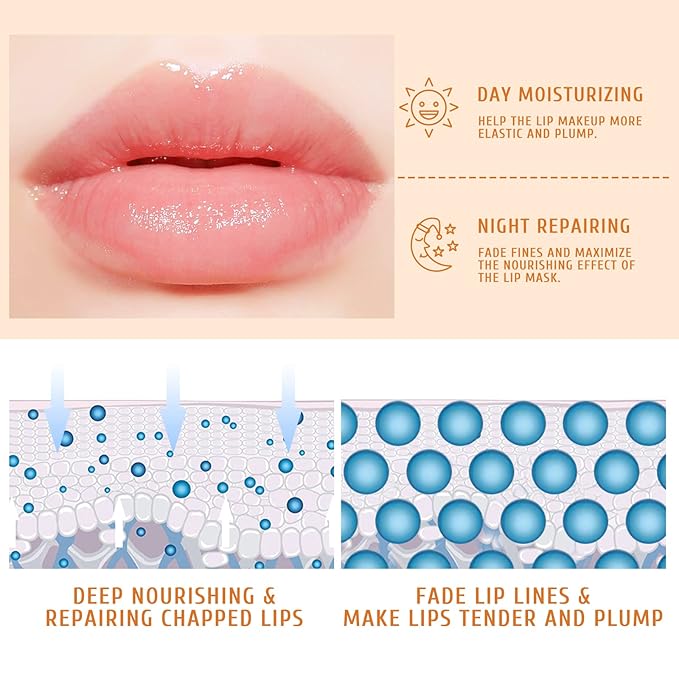 4Pcs Honey Strawberry Lip Balm Honey Pot, Strawberry Lip Sleeping Mask, Overnight Lip Sleeping Mask, Honey Balm Lip Balm Pot, Honey Lip Mask Nourish Lip Scrubs Exfoliator Honey/Strawberry