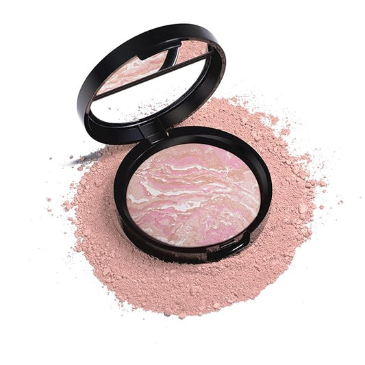 Baked Powder Foundation Makeup, Brighten Color Correcting Foundation Make up, Foundation for Mature Skin, Face Powder for Women, Full Coverage, Natural Finish & Easy to Use #01