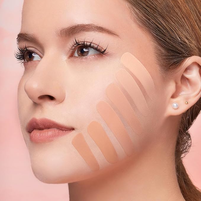 Beauty Amorus Cloud Blur Matte Balm Foundation, Full Coverage, Creamy Smooth Made in Korea, K-Beauty, Even Buildable Texture, Patch Free, Easy to Blend (Buff Beige, 0.3 oz)