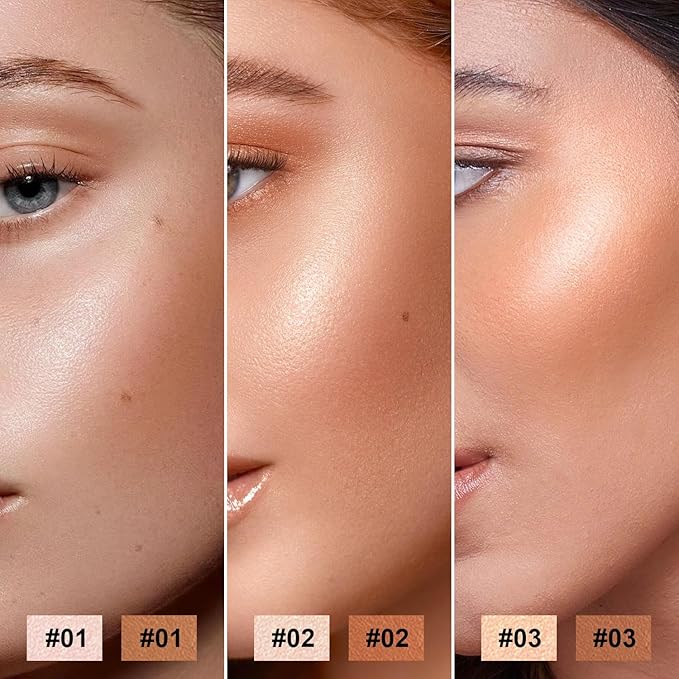 6 Colors Cream Contour Stick Makeup Contour Kit,Double-ended Cream Bronzer for Sculpt, Highlighter and Blush Stick Makeup Kit, Matte & Dewy Finish (SET C)