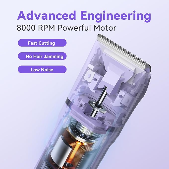 Electric Razors for Women - 4 in 1 Bikini Trimmer for Women, Waterproof Body Pubic Shaver for Womens Wet & Dry Use, Replaceable Facial & Nose Hair Trimmer, Rechargeable Hair Removal Kit, Purple