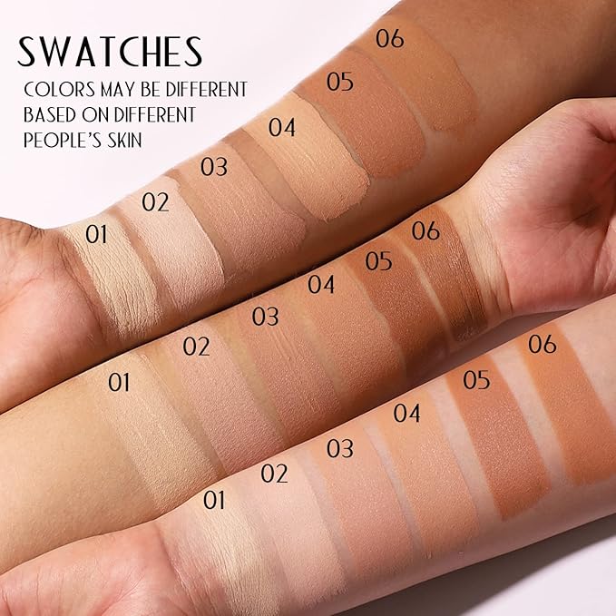 YOUNG VISION Full Coverage Longwear Foundation, Matte Finish, Waterproof, Poreless Liquid Foundation Makeup, 1 Fl Oz (Pack of 2)