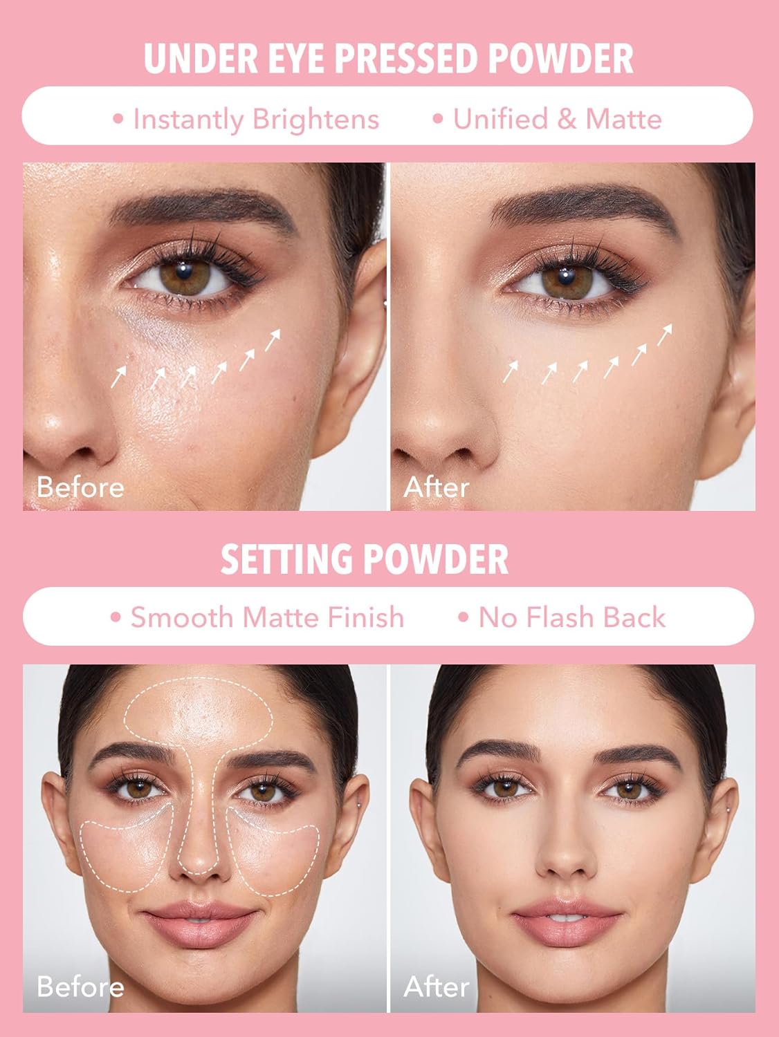SHEGLAM Insta-Ready Face Powder Loose Under Eye Setting Powder-Bubblegum