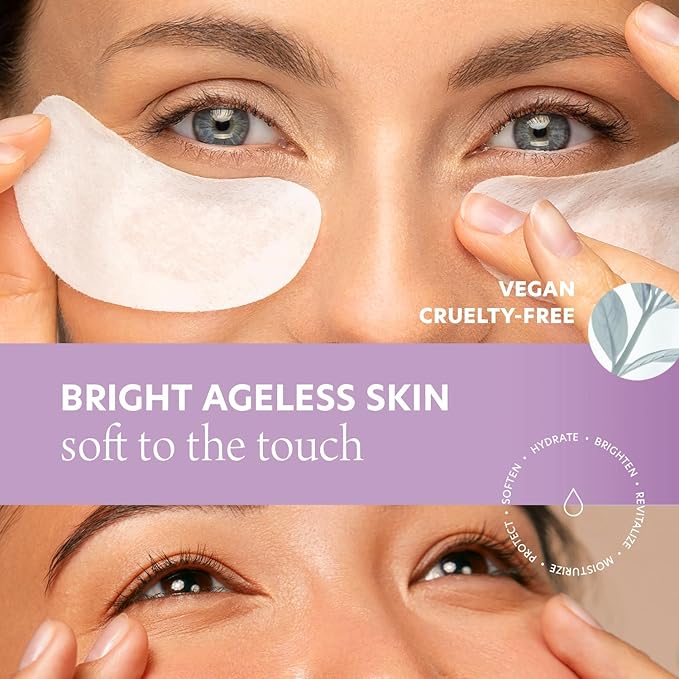 Collagen and Peptides Under Eye Patches - Reduces Puffiness & Dark Circles, Firming & Anti-aging Under Eye Pads - Cruelty Free Korean Skin Care For All Skin Types - 5 Pairs