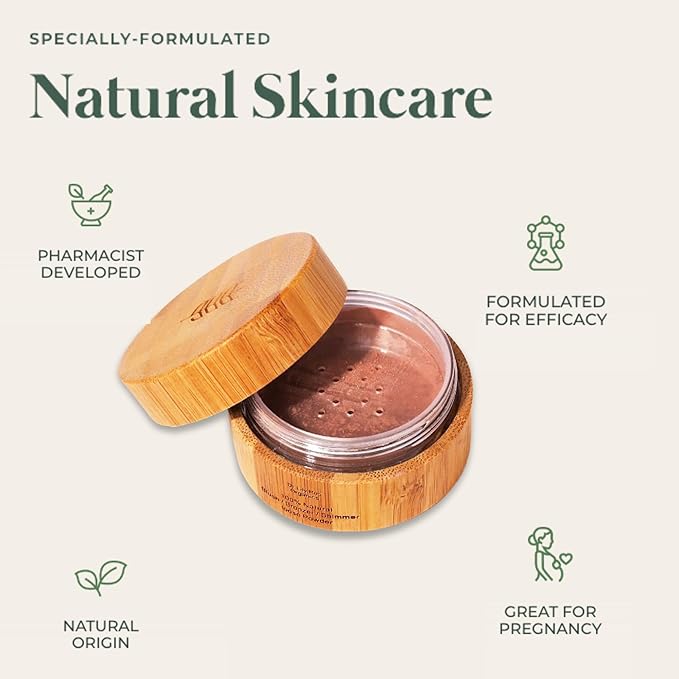 Dr. Lily Ros- All-Natural Blush, Bronzer & Shimmer – Plant Based No Harsh Chemicals, No Parabens or Synthetic Fragrances 100% Natural Formula Safe for Sensitive Skin (Rose Bronze)