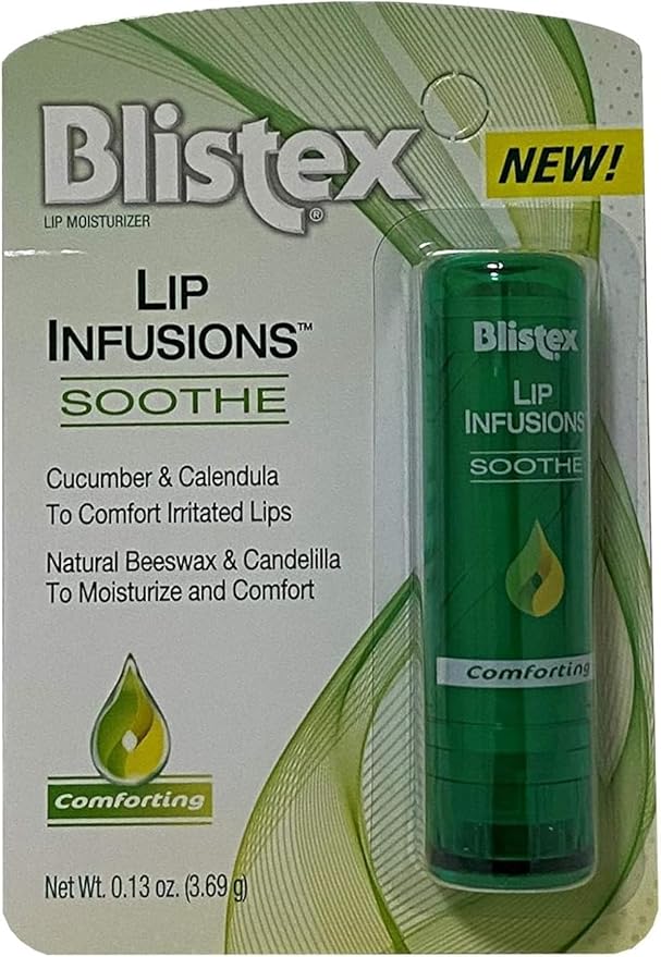Blistex Lip Infusions Soothe Lip Moisturizer 0.13 Ounce (6 Pack)