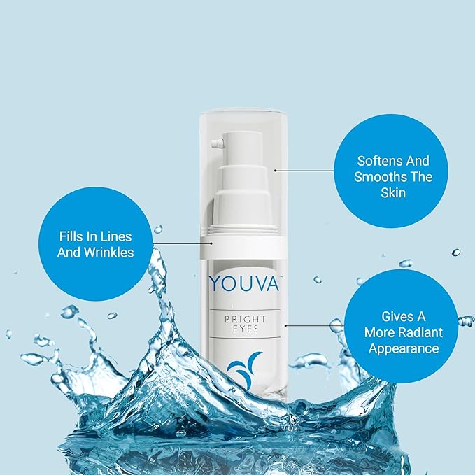 Hyaluronic Acid Anti-Aging Eye Cream - 15ml | Under Eye Cream | Marine Extracts | Bearberry and Licorice Root for Dark Circles | Eye Cream | Wrinkles and Reduce Puffiness | Fragrance-Free