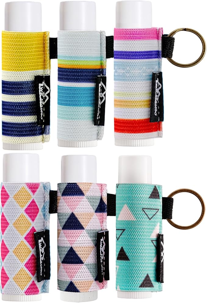 WK IEASON Lip Balm Holder Keychain Bulk Chapstick Holder Key chain