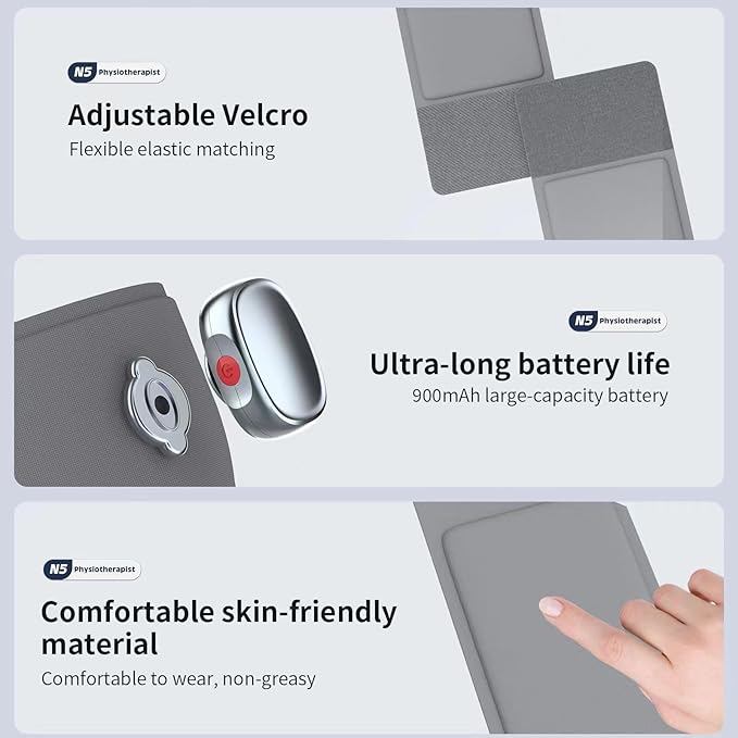 Heating or Cooling Eye Mask for Dark Circles and Eye Neck Padeye Mask Skincare and Puffiness, Intelligent Heating Physical Cooling (Gray)