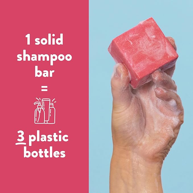 Ethique Rice Shampoo Bar for Dry and Damaged Hair - Sorbet |Paraben Free, Sulfate Free, Vegan, Cruely Free, 3.88 oz