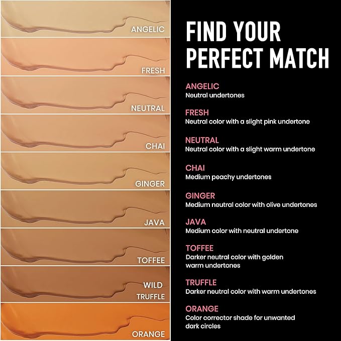 Frankie Rose Cosmetics Our Lil’ Secret Concealer – Sweat-Proof & Matte Under Eye Concealer, Long Lasting Concealer Full Coverage For Fine Lines, Dark Circles & Hide Imperfections - Angelic