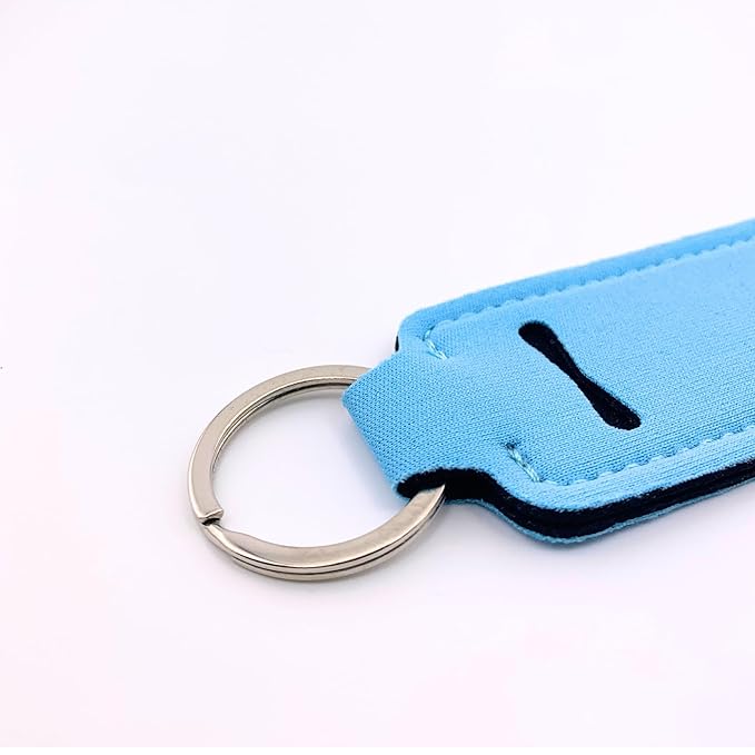 Sweet Watermelon Chapstick 6-Pack. Includes Bonus Lip Balm Holder Keychain (Blue). Limited Edition Flavor from the Chapstick I Love Summer Collection, Unique Gift Bundle from Tiny Seed