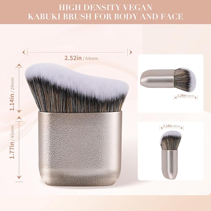 docolor Self Tanner Brush Body Makeup Brush for Flawless Face and Body Makeup, Sunless Tanner Blending Brush Body Brush for Self Tanner, Bronzer, Foundation, Vegan & Cruelty Free